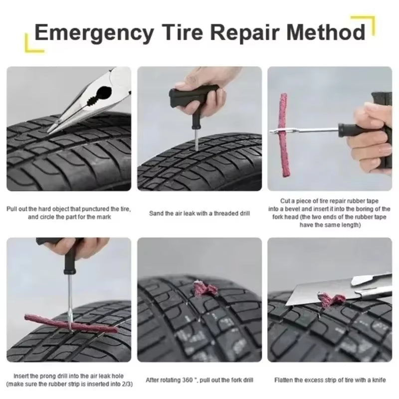 AutoRelief Tire Repair Kit – Emergency Puncture Fix Set