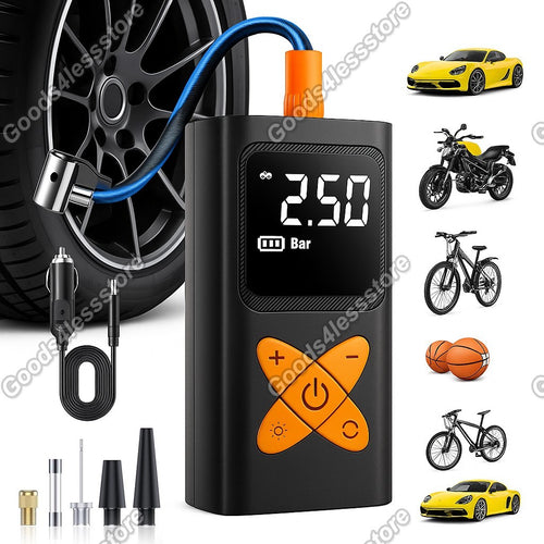 150 PSI Digital Tire Inflator Car Air Pump Compressor Electric Portable Auto 12V